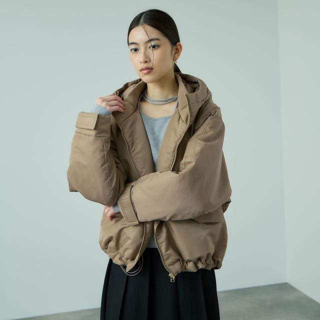 ビッキー（VICKY）/ナイロン中綿フードMA−1ジャケット≪手洗い可能≫