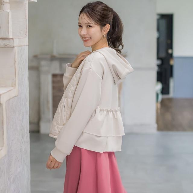 クイーンズコート（QUEENS COURT）/ハイストレッチダンボールパーカーパーカー