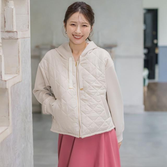 クイーンズコート（QUEENS COURT）/ハイストレッチダンボールパーカー