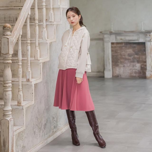 クイーンズコート（QUEENS COURT）/ハイストレッチダンボールパーカー