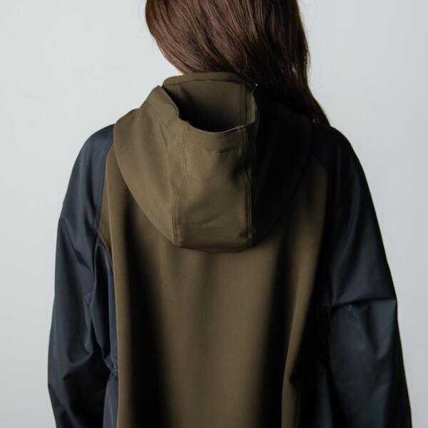 メイソングレイ/異素材ドッキングミドルマウンテンパーカー≪洗濯機で