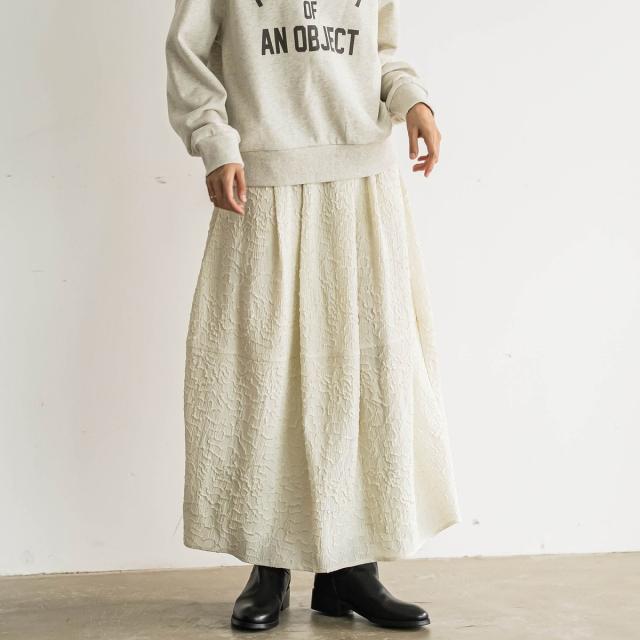メイソングレイ（MAYSON GREY）/フクレジャカードコクーンスカート