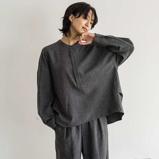 メイソングレイ（MAYSON GREY）/DRY　MELANGE千鳥ブラウス≪洗濯機で洗える≫の通販は