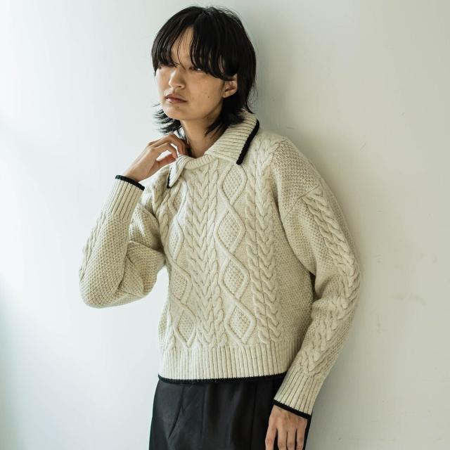 ALLEGE(アレッジ) 23AW Wide Rib Cardigan レディース JPN：1  中古 古着 0252 ALLEGE ALLEGE(アレッジ) 23AW Wide Rib Cardigan レディース