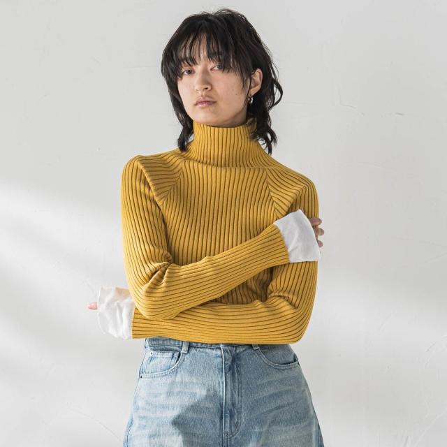 メイソングレイ（MAYSON GREY）/【WEB限定】【一部店舗限定】プレーティングハイネックニットプルオーバー≪手洗い可能≫の通販は 5,082円