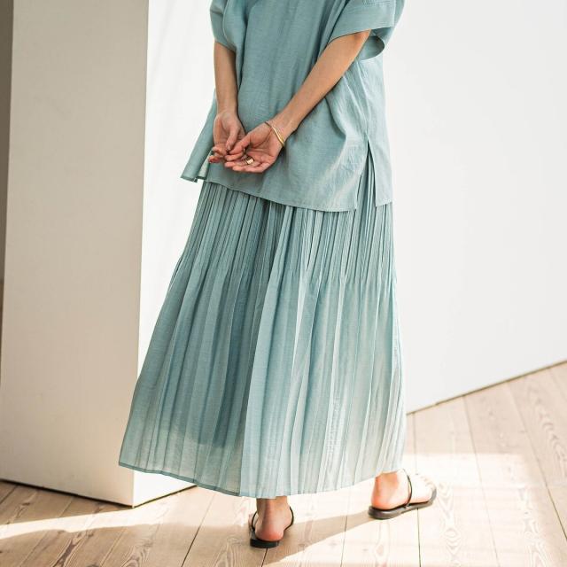 メイソングレイ（MAYSON GREY）/ラフィーネクロスランダム消しプリーツスカート≪手洗い可能 / セットアップ対応≫_15