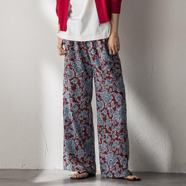 メイソングレイ（MAYSON GREY）/ペイズリー柄イージーワイドパンツ≪洗濯機で洗える≫