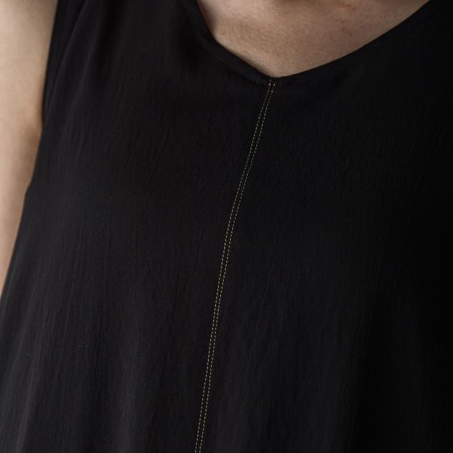 メイソングレイ（MAYSON GREY）/シアーラメステッチノースリーブ