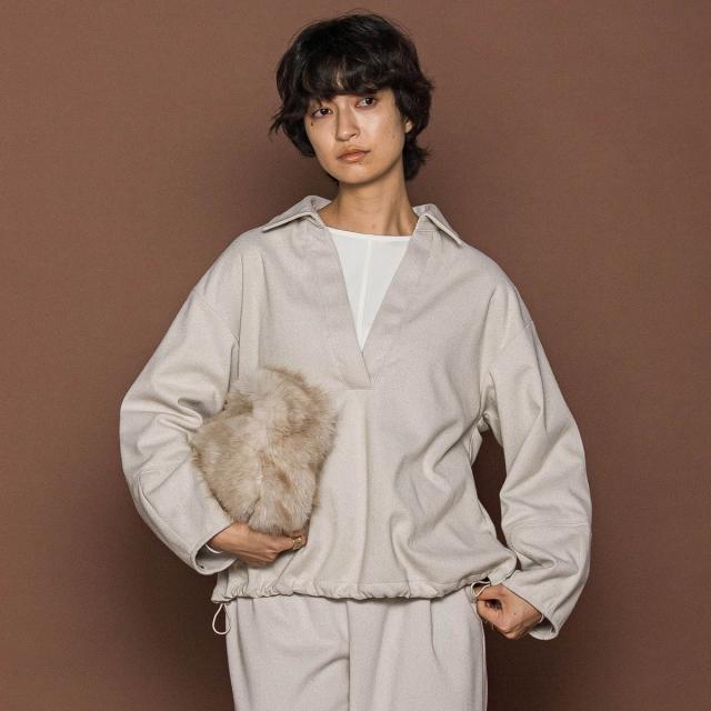 メイソングレイ（MAYSON GREY）/【楽・美・軽】スキッパーブラウス≪手洗い可能≫