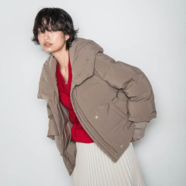 メイソングレイ（MAYSON GREY）/袖口リブシームレスダウンジャケット_5