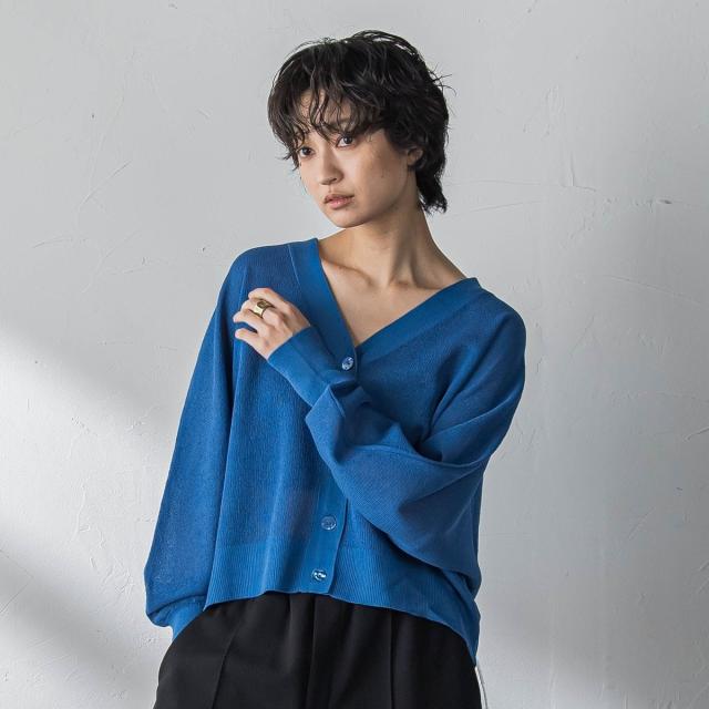 メイソングレイ（MAYSON GREY）/シアージャガードドルマンニットカーディガン_17