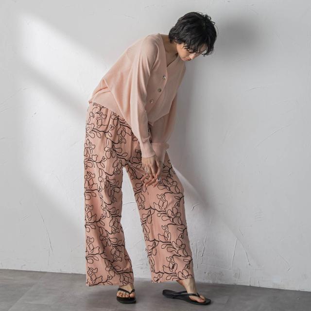 メイソングレイ（MAYSON GREY）/ボタニカル刺繍イージーワイドパンツ_8