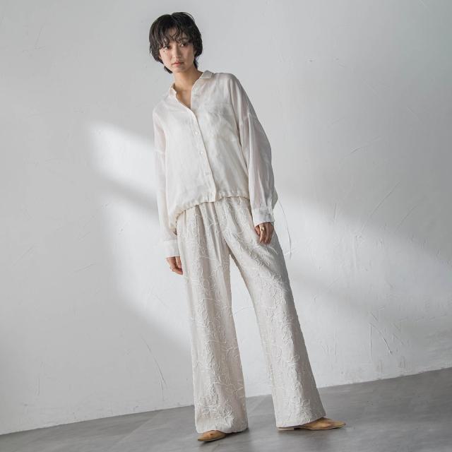 メイソングレイ（MAYSON GREY）/ボタニカル刺繍イージーワイドパンツ_14