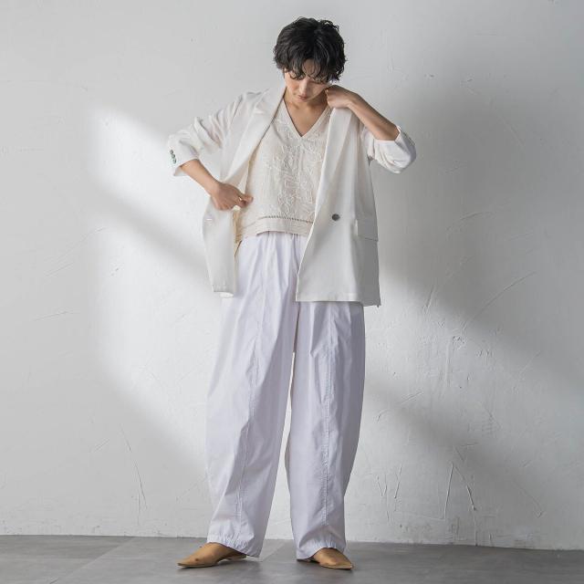 メイソングレイ（MAYSON GREY）/ボタニカル刺繍サイドリボンショートベスト_16