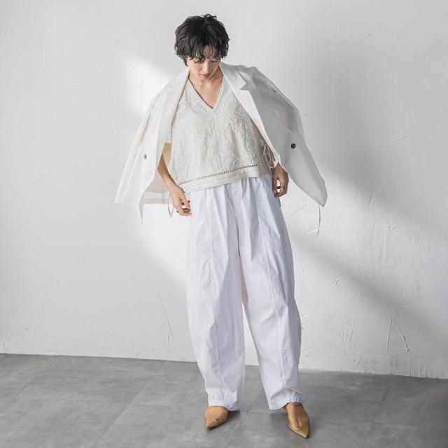 メイソングレイ（MAYSON GREY）/ボタニカル刺繍サイドリボンショートベスト_18