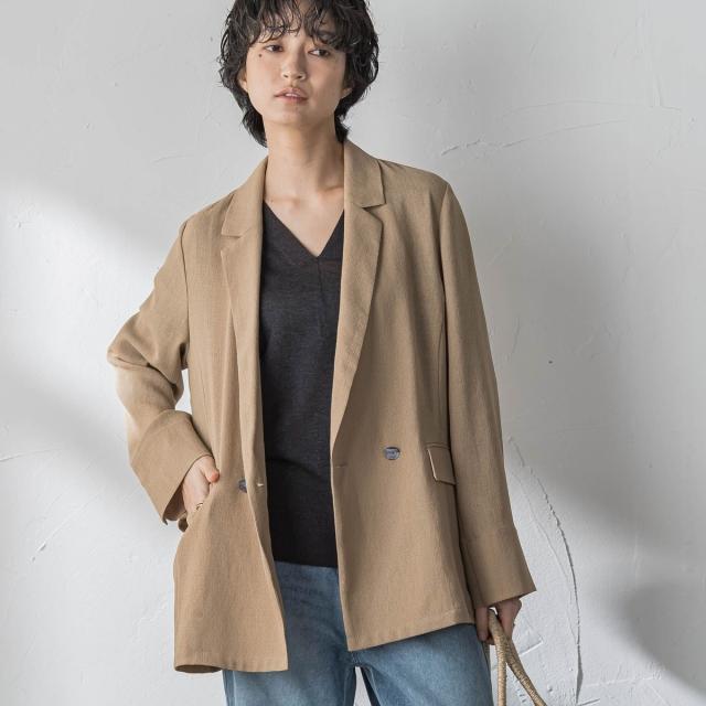 メイソングレイ（MAYSON GREY）/ヴィンテージメッシュダブルブレストジャケット