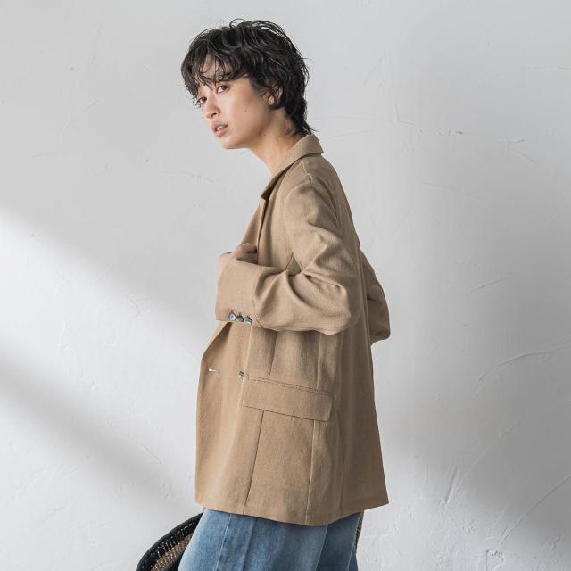 メイソングレイ（MAYSON GREY）/ヴィンテージメッシュダブルブレストジャケット_4