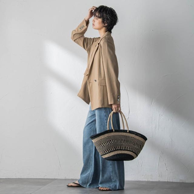 メイソングレイ（MAYSON GREY）/ヴィンテージメッシュダブルブレストジャケット_8