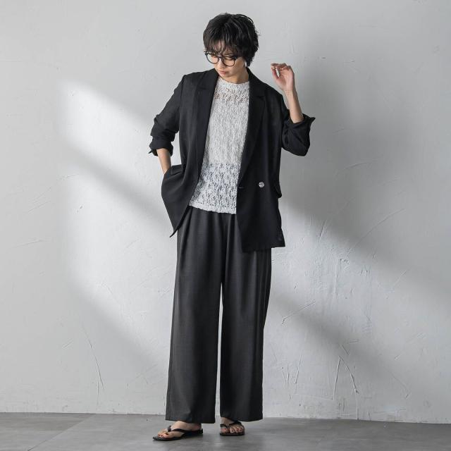 メイソングレイ（MAYSON GREY）/ヴィンテージメッシュダブルブレストジャケット_14