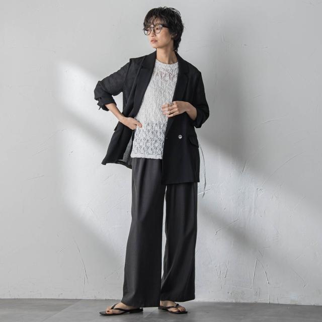 メイソングレイ（MAYSON GREY）/ヴィンテージメッシュダブルブレストジャケット_15
