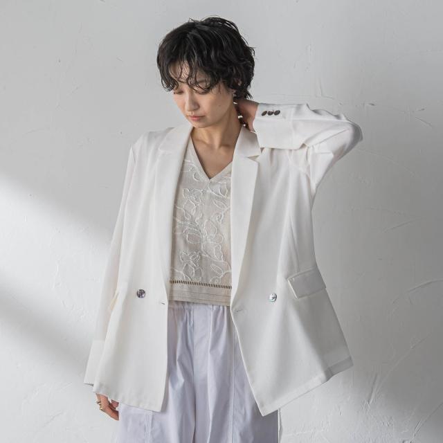 メイソングレイ（MAYSON GREY）/ヴィンテージメッシュダブルブレストジャケット_16