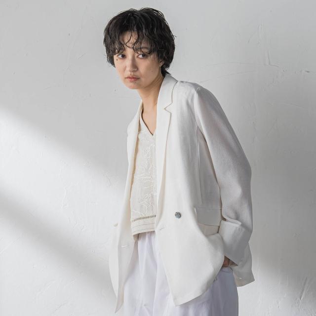 メイソングレイ（MAYSON GREY）/ヴィンテージメッシュダブルブレストジャケット_17