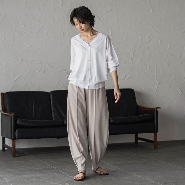 【NEW】メイソングレイ（MAYSON GREY）/2WAYレースネックニットプルオーバー_12