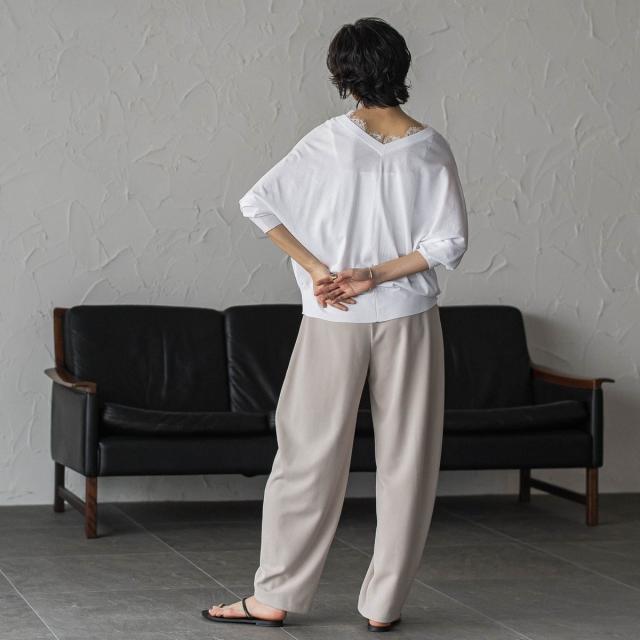 【NEW】メイソングレイ（MAYSON GREY）/2WAYレースネックニットプルオーバー_14