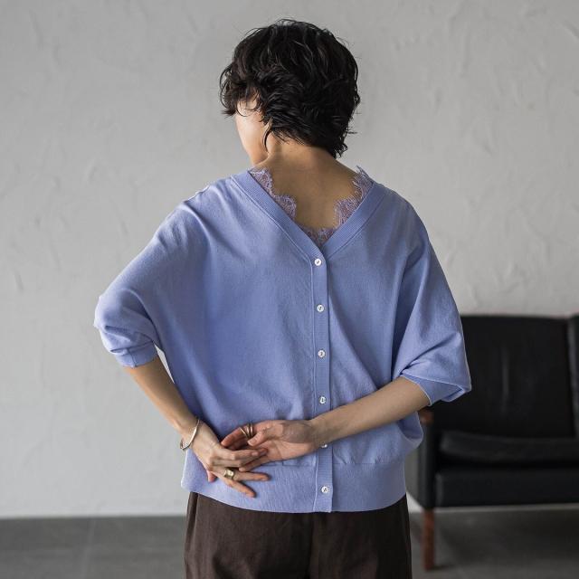 【NEW】メイソングレイ（MAYSON GREY）/2WAYレースネックニットプルオーバー_17