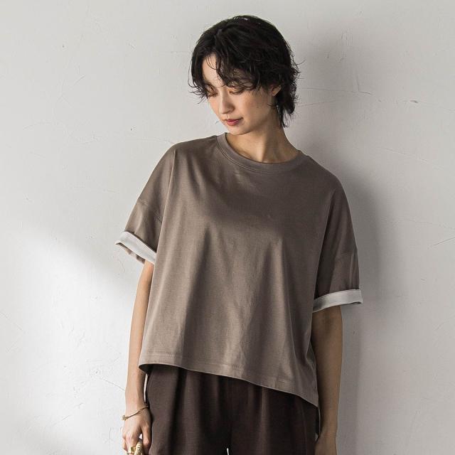 【NEW】メイソングレイ（MAYSON GREY）/汗ジミ防止バイカラーTシャツ