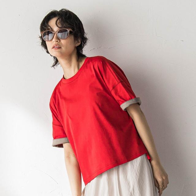 【NEW】メイソングレイ（MAYSON GREY）/汗ジミ防止バイカラーTシャツ_10