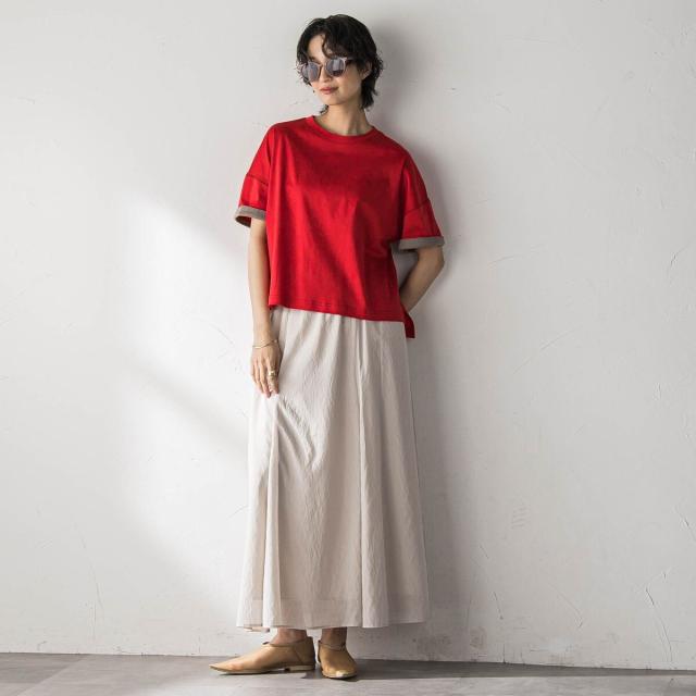 【NEW】メイソングレイ（MAYSON GREY）/汗ジミ防止バイカラーTシャツ_13