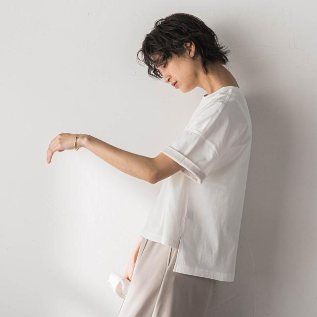 【NEW】メイソングレイ（MAYSON GREY）/汗ジミ防止バイカラーTシャツ_17