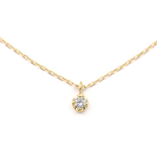 ブルーム（BLOOM）/K10 イエローゴールド ダイヤモンド ネックレス（0．03ct）