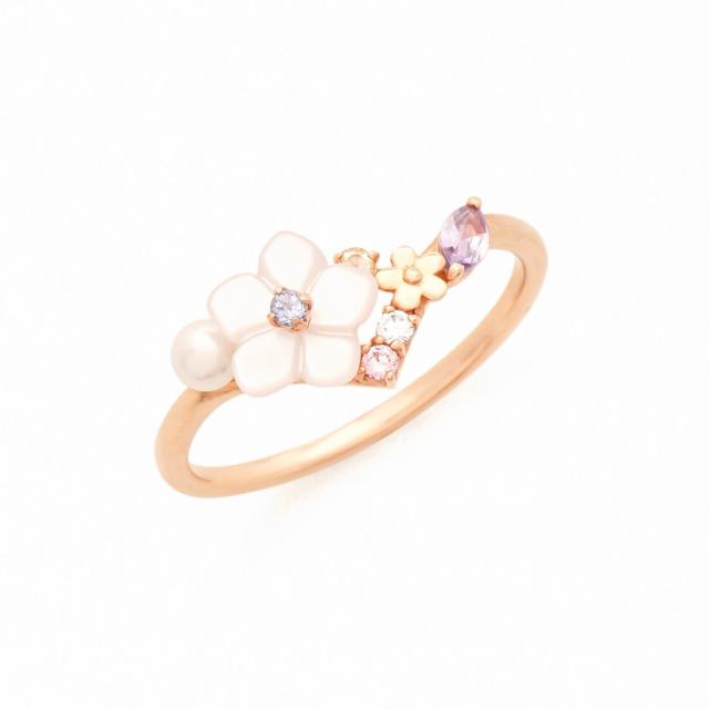 ブルーム（BLOOM）/12月誕生花 K10 ピンクゴールド クリスマスローズ リング（指輪）_3