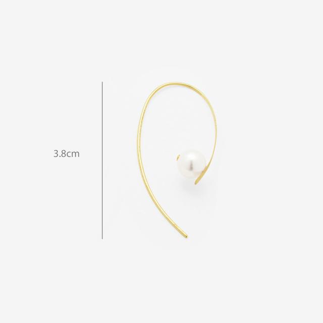 ブルーム（BLOOM）/6月誕生石 K10 イエローゴールド あこや真珠 ピアス_5