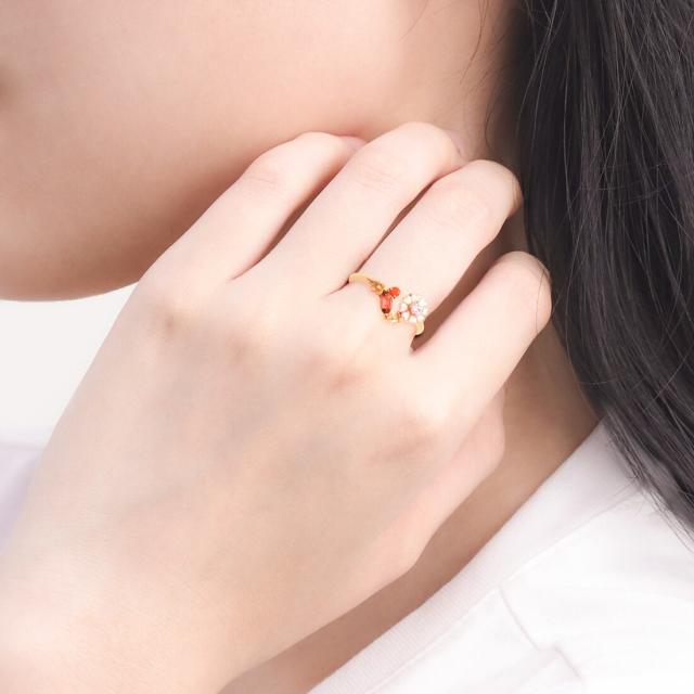ブルーム（BLOOM）/10月誕生花 K10 ピンクゴールド コスモス リング（指輪）_4