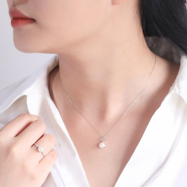 ブルーム（BLOOM）/6月誕生石 K10 ホワイトゴールド あこや真珠 リング（指輪）_9