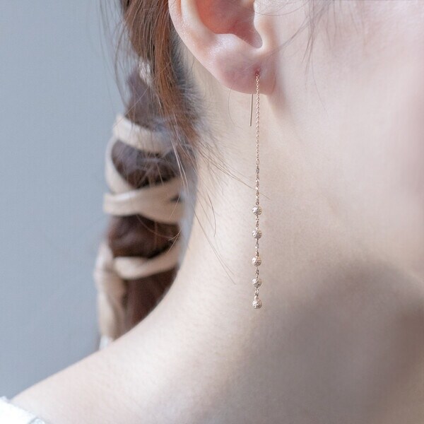 ブルーム（BLOOM）/K10 イエローゴールド アメリカン ピアスの通販はau