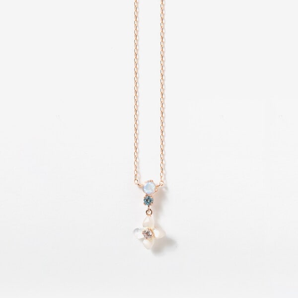 ブルーム（BLOOM）/11月誕生花 K10 ピンクゴールド ブバリア ネックレスの通販は