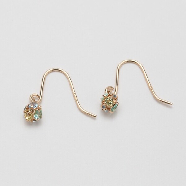 ブルーム k10 金 ゴールド グリーン ネックレス ピアス bloom
