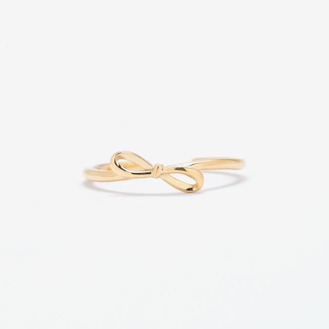 ブルーム（BLOOM）/K10 イエローゴールド リボン リング（指輪）