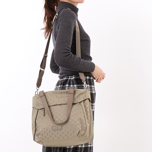 イザック（Y’saccs）/はっ水ドットジャカード2WAYトートバッグ