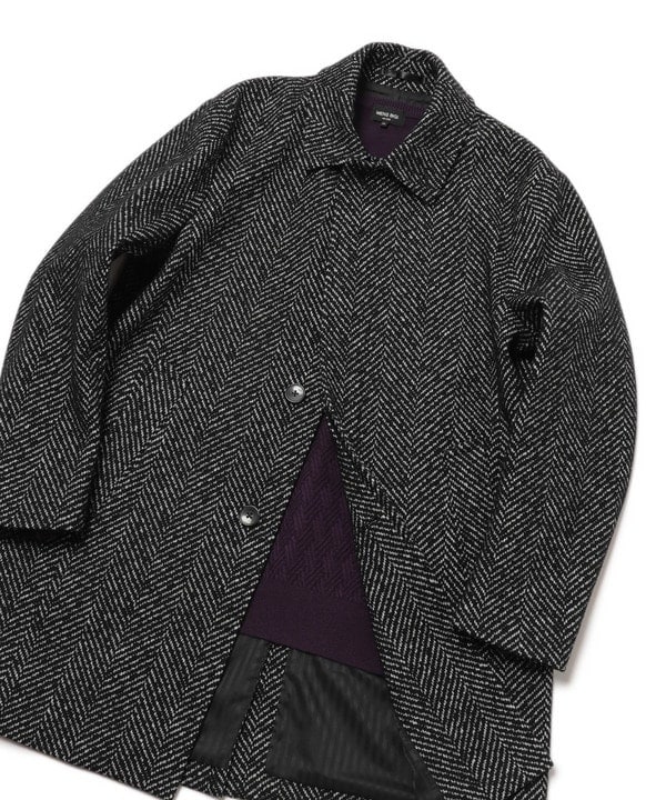 メンズビギ（MEN'S BIGI）/ヘリンボーンツィード調圧縮ジャージコート