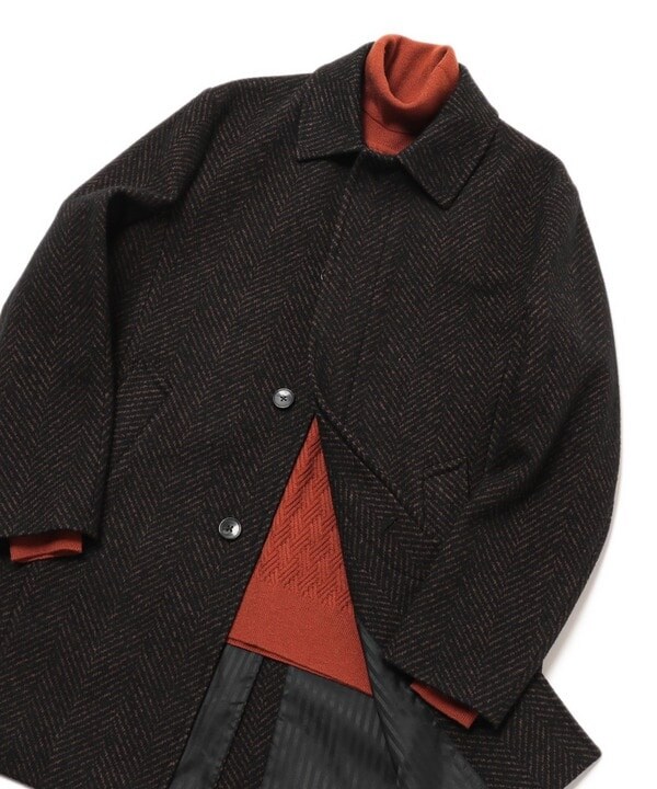 メンズビギ（MEN'S BIGI）/ヘリンボーンツィード調圧縮ジャージコート