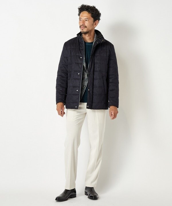 メンズビギ/【LANIFICIO ROMA】ツイーディー圧縮ジャージプレス仕上げ