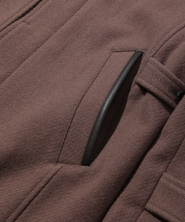 メンズビギ/双糸×双糸ドビーツイルスタンドカラーコートの通販はau PAY