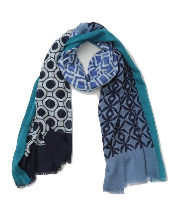 メンズビギ/【Altea】ジオメトリックプリント大判ストールの通販は 16,401円