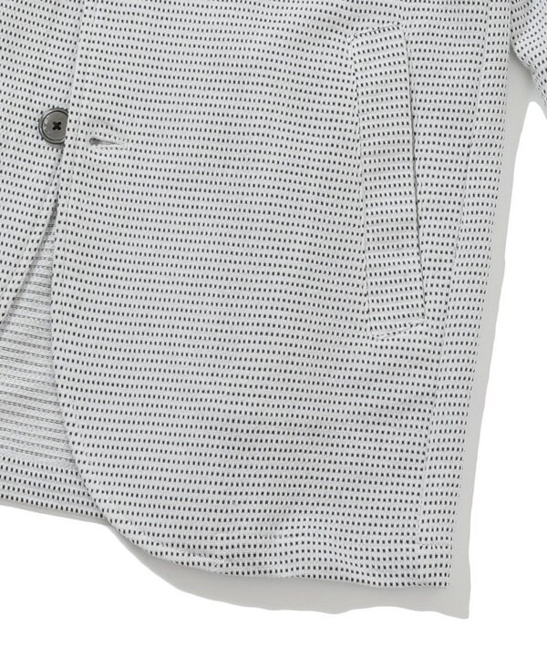 メンズビギ（MEN’S BIGI）/タックジャガード七分袖ライトジャケット