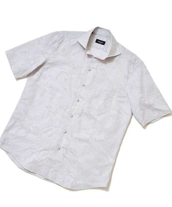 メンズビギ(MEN’S BIGI)/フラワーJQシャンブレーハーフスリーブシャツの通販は
